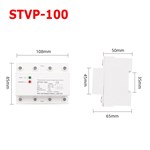 Protector de sobretensión y subtensión mejorado trifásico STVP100