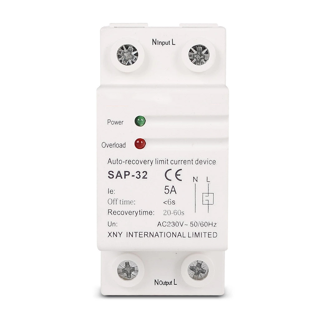 Protector limitador de corriente inteligente con restablecimiento automático SAP32