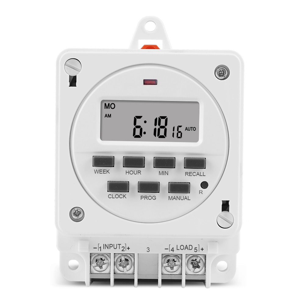 TM618E Medidor de tiempo de riel DIN montado en panel