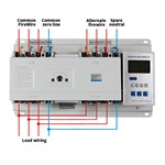 Interruptor de transferencia automático con fuente de alimentación dual y sistema inteligente