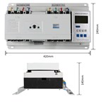 Interruptor de transferencia automático con fuente de alimentación dual y sistema inteligente