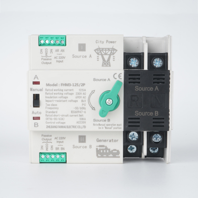 Interruptor de transferencia automático de potencia dual fotovoltaica