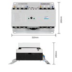 Interruptor de transferencia automática de potencia dual tipo terminal